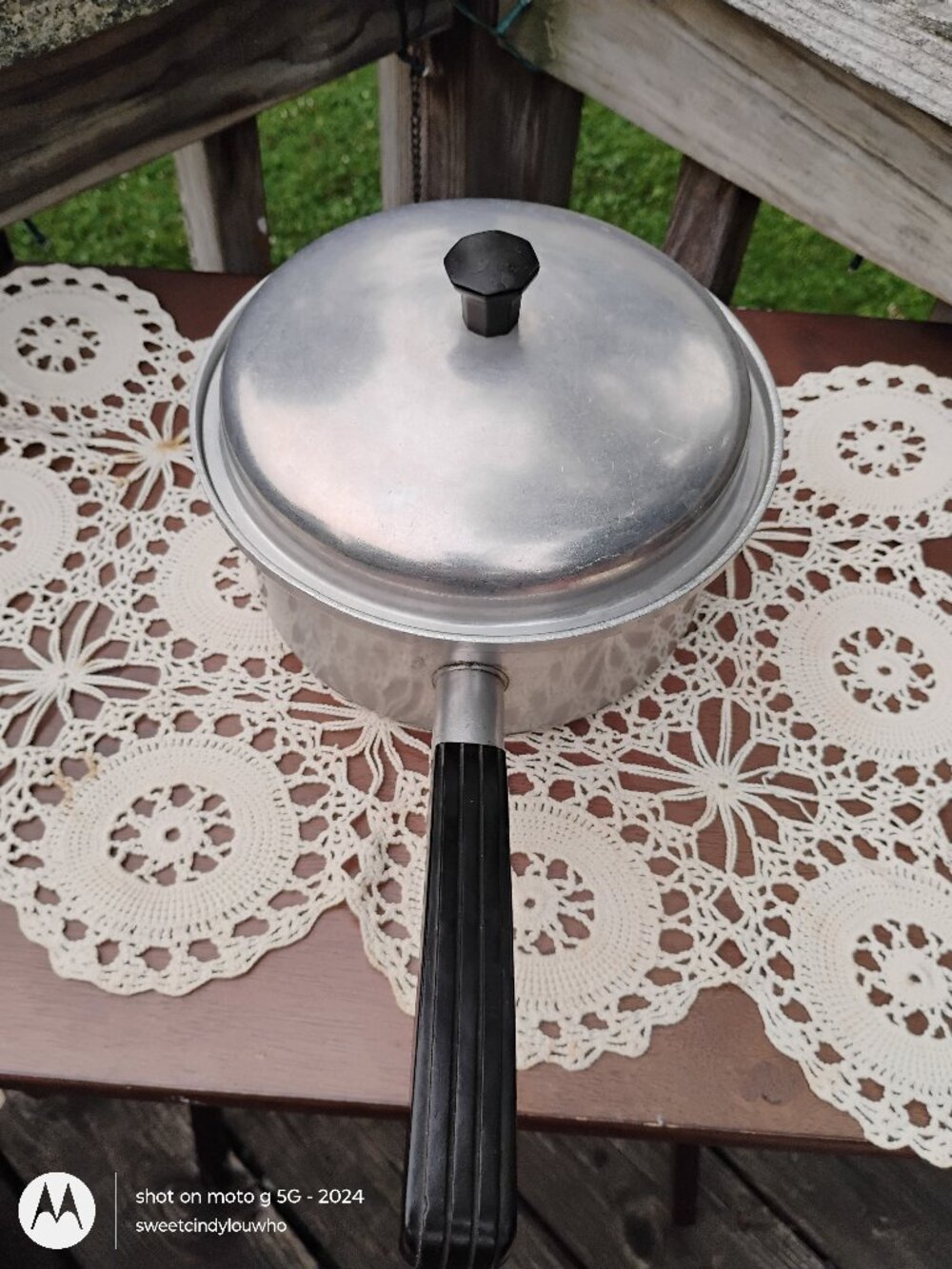 vintage Vita Craft anodized heavy gauge aluminum 1-quart sauce pan matching lid